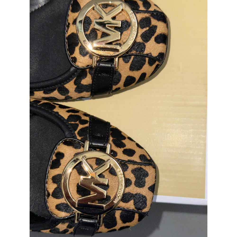 Michael Kors Fulton Moc Flats - Cheetah Haircalf- Size 5M